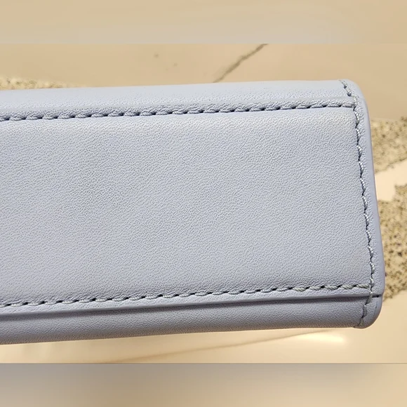 Veronica Beard Bamboo-Handle Shopper Bag in Light Blue - Picture 8 of 12